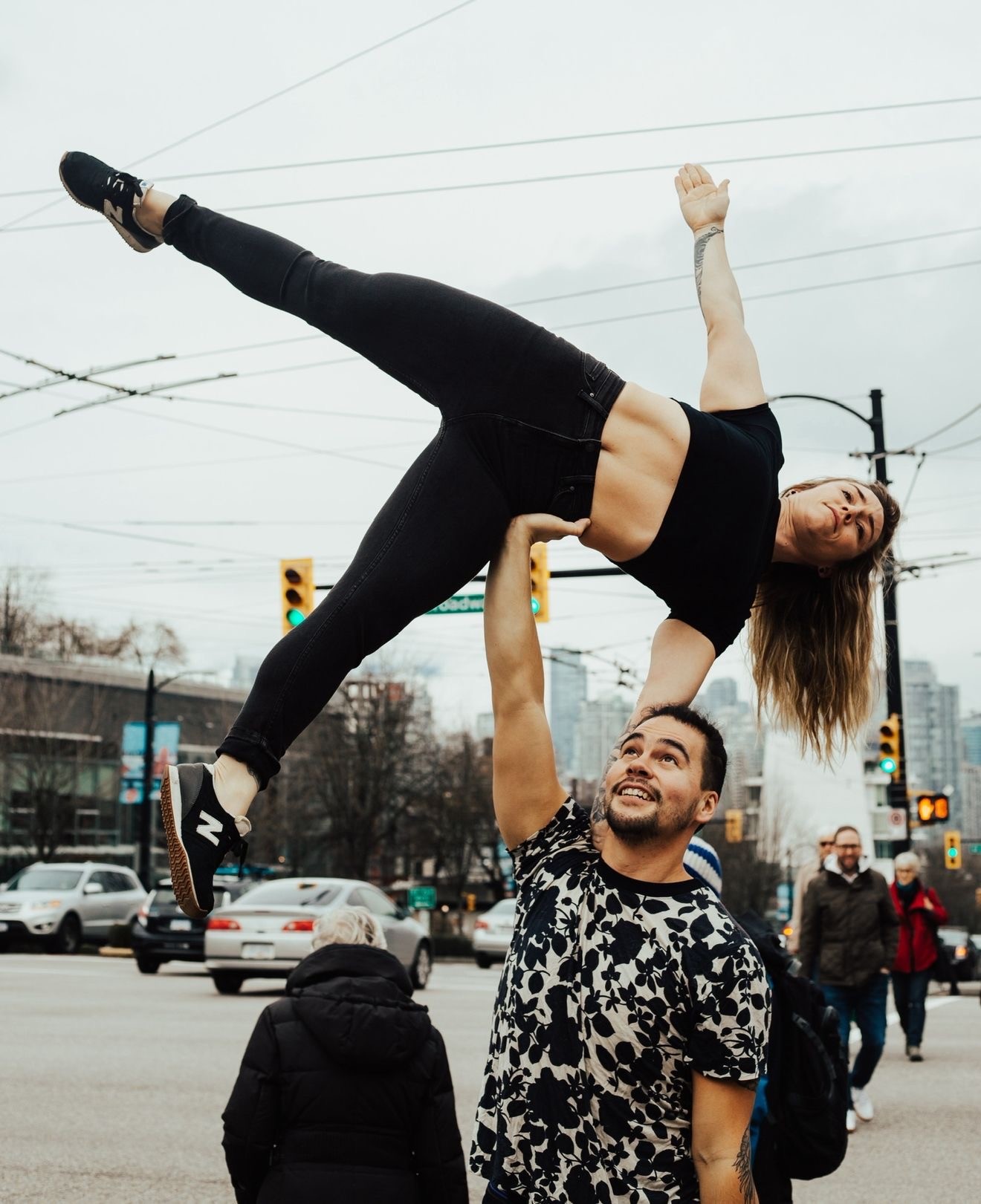 Devon French basing Millissa in AcroYoga